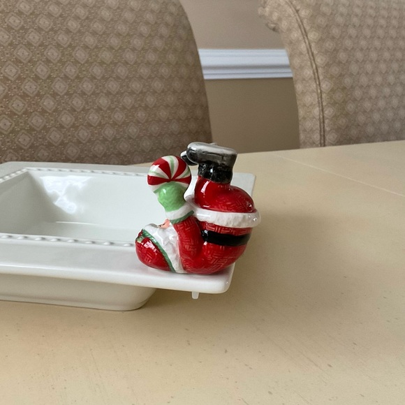 Christmas Santa With Peppermint Platter Decoration - Your Choice 🎅 - Picture 7 of 16